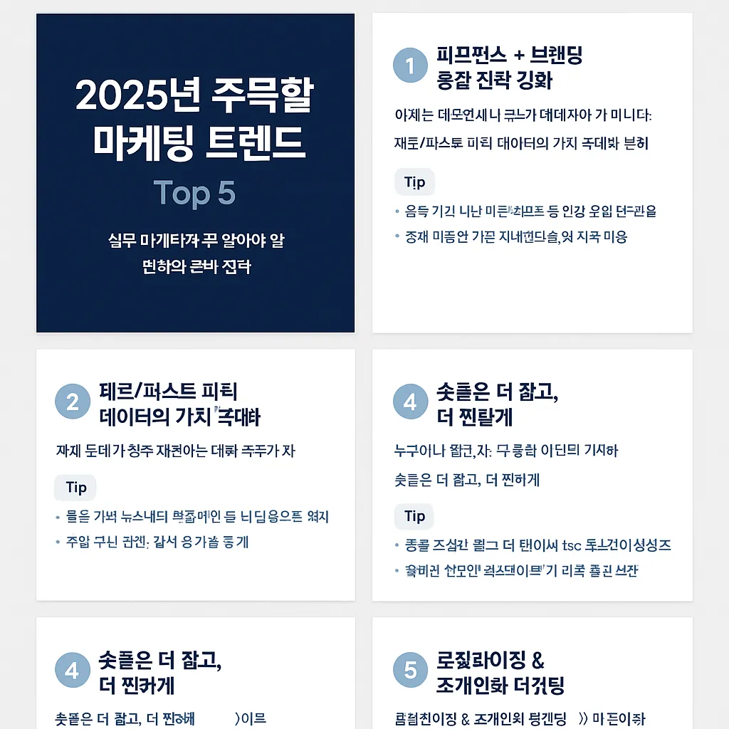 2025년 주목할 마케팅 트렌드 Top 5